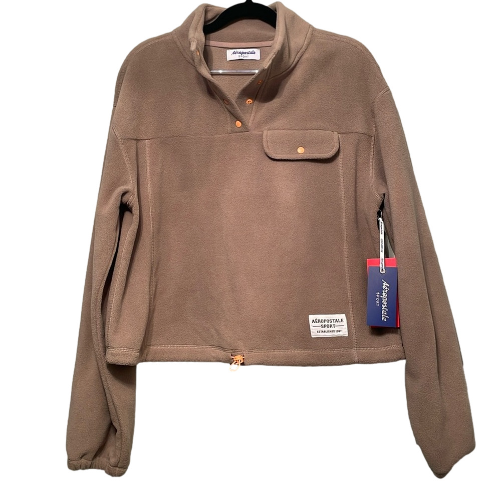 NWT AEROPOSTALE FLEECE SIZE M CAMEL